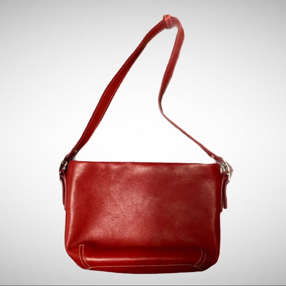COACH Red Baguette Crossbody Bag NWT